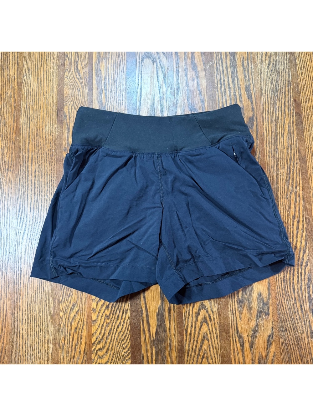 prAna Koen Flat Front Shorts Womens XS Black Active Hiking Running Athletic 5